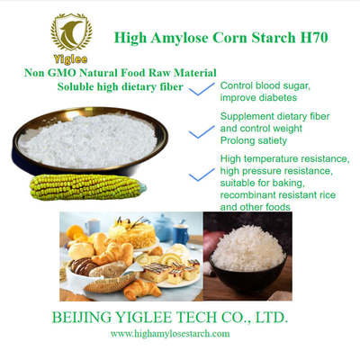 Peking YIGLEE TECH Hoher Amylose Maisstärke H70 Hoher Amylose Maisstärke RS2 Lebensmittelqualität anstelle von Gelatine